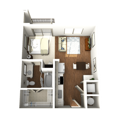 a1 floor plan  1 bedroom with 2 baths  1192 square feet